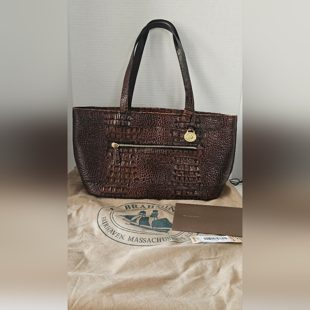 Brahmin Medium Asher Leather‎ Tote With Dustbag